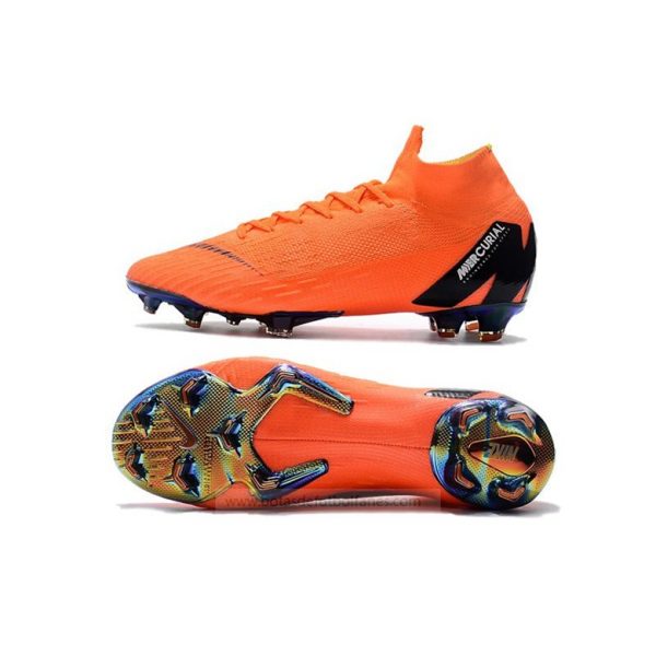 Nike Mercurial Superfly Elite FG Mujeres Naranja Negro